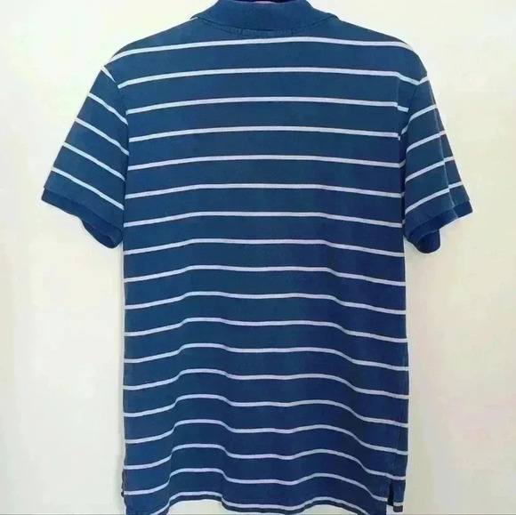 Men's Blue Striped Ralph Lauren Polo Assn Size M - Picture 3 of 7